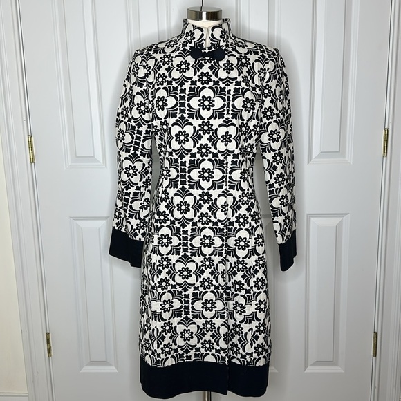 Lilly Pulitzer Vintage Jacquard Daria coat Jacket 100% cotton size 10 - Picture 1 of 9